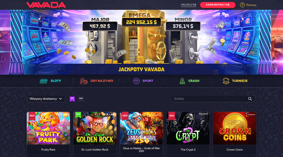 Oficjalna strona internetowa Vavada